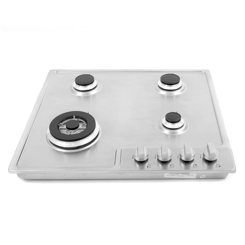 Cosmo 24-Inch Gas Cooktop with 4 Burners in Stainless Steel (COS-640STX-E)