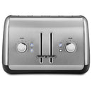 KitchenAid 4 Slice Toaster with Manual Lift Lever in Contour Silver (KMT4115CU)