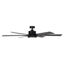 Parrot Uncle 65-Inch Amold Industrial Downrod Mount Ceiling Fan with Lighting and Remote Control (F8306110V)