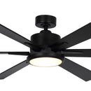 Parrot Uncle 65-Inch Amold Industrial Downrod Mount Ceiling Fan with Lighting and Remote Control (F8306110V)