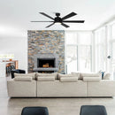 Parrot Uncle 65-Inch Amold Industrial Downrod Mount Ceiling Fan with Lighting and Remote Control (F8306110V)