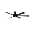Parrot Uncle 65-Inch Amold Industrial Downrod Mount Ceiling Fan with Lighting and Remote Control (F8306110V)