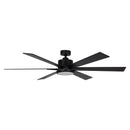 Parrot Uncle 65-Inch Amold Industrial Downrod Mount Ceiling Fan with Lighting and Remote Control (F8306110V)