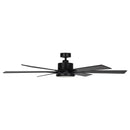 Parrot Uncle 65-Inch Amold Industrial Downrod Mount Ceiling Fan with Lighting and Remote Control (F8306110V)