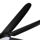Parrot Uncle 65-Inch Industrial DC Motor Downrod Mount Ceiling Fan with Lighting and Remote Control (F8301110V)