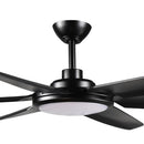 Parrot Uncle 65-Inch Industrial DC Motor Downrod Mount Ceiling Fan with Lighting and Remote Control (F8301110V)