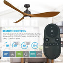 Parrot Uncle 66-Inch Misael Propeller Industrial DC Motor Ceiling Fan with LED Lighting