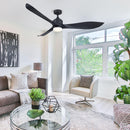 Parrot Uncle 66-Inch Misael Propeller Industrial DC Motor Ceiling Fan with LED Lighting