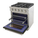 Kucht Professional 30-Inch 4.2 cu. ft. Gas Range in Olive Green with Silver Accents (KFX300-G)