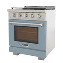 Kucht Professional 30-Inch 4.2 cu. ft. Gas Range in Light Blue with Silver Accents (KFX300-LB)