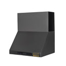 Kucht 36-Inch 900 CFM Ducted Wall Mount Range Hood in Dark Titanium Stainless Steel (KRH363A-C)