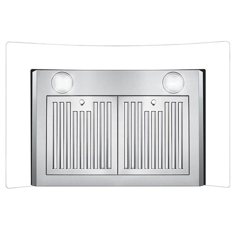Cosmo 4-Piece Appliance Package - 30-Inch Single Oven Electric Range, Wall Mount Range Hood, Dishwasher, and Refrigerator in Stainless Steel (COS-4PKG-032)