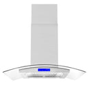 Cosmo 4-Piece Appliance Package - 36-Inch Gas Range, Island Range Hood, Dishwasher and Refrigerator in Stainless Steel (COS-4PKG-069)