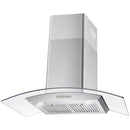 Cosmo 4-Piece Appliance Package - 36-Inch Gas Range, Wall Mount Range Hood, Dishwasher and Refrigerator in Stainless Steel (COS-4PKG-128)