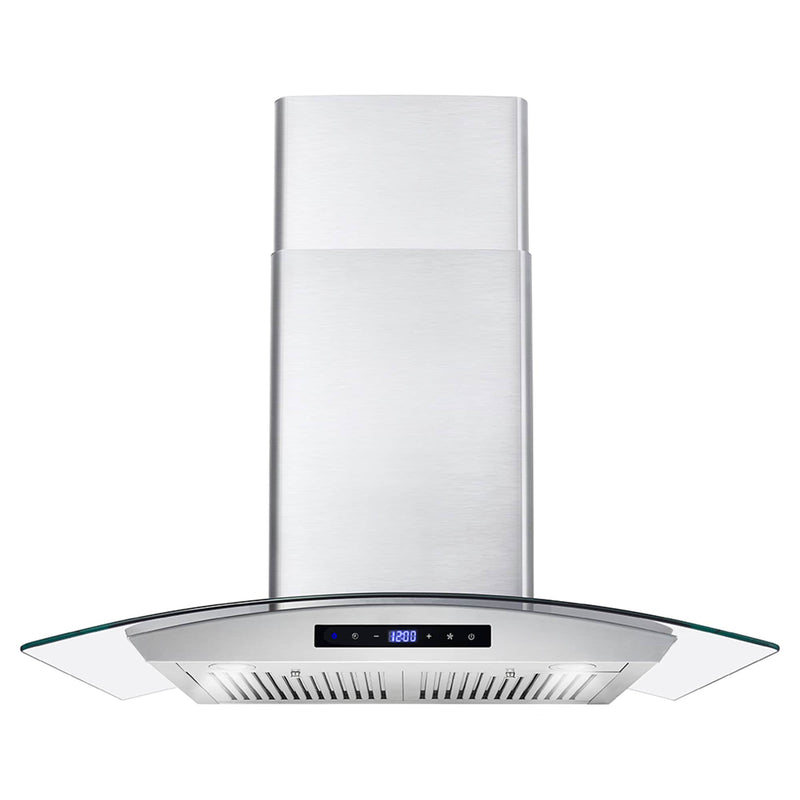Cosmo 4-Piece Appliance Package - 30-Inch Gas Range, Wall Mount Range Hood, Dishwasher and Refrigerator (COS-4PKG-253)