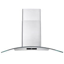 Cosmo 4-Piece Appliance Package - 36-Inch Gas Range, Wall Mount Range Hood, Dishwasher and Refrigerator in Stainless Steel (COS-4PKG-130)