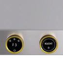 Kucht 48-Inch 1200 CFM Under Cabinet Range Hood in Stainless Steel with Gold Accents (KRH480-GL)