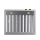 Kucht 30-Inch 900 CFM Wall Mount Range Hood in Stainless Steel with Gold Trim (KRH300-GL-C)