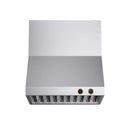 Kucht 30-Inch 900 CFM Wall Mount Range Hood in Stainless Steel with Gold Trim (KRH300-GL-C)