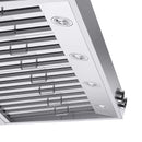 Kucht 48-Inch 1200 CFM Ducted Wall Mount Range Hood in Stainless Steel (KRH480-SS-C)