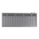 Kucht 60-Inch 1200 CFM Ducted Wall Mount Range Hood in Stainless Steel with Gold Accents (KRH600-GL-C)
