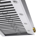 Kucht 60-Inch 1200 CFM Ducted Under Cabinet Range Hood in Stainless Steel with Gold Accents (KRH600-GL)