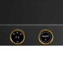 Kucht 48-Inch 1200 CFM Ducted Wall Mount Range Hood in Dark Titanium Stainless Steel with Gold Accents (KRHG480-GL-C)