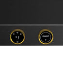Kucht 2-Piece Appliance Package - 36-Inch Propane Gas Range with 5.2 Cu. Ft. Oven & Wall Mount Range Hood in Dark Titanium Stainless Steel with Gold Accents