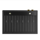 Kucht 36-Inch 900 CFM Ducted Under Cabinet Range Hood in Dark Titanium Stainless Steel with Gold Accents (KRHG360-GL)