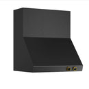Kucht 2-Piece Appliance Package - 30-Inch Propane Gas Range with 4.2 Cu. Ft. Oven & Wall Mount Range Hood in Dark Titanium Stainless Steel with Gold Accents