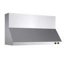 Kucht 60-Inch 1200 CFM Ducted Wall Mount Range Hood in Stainless Steel with Gold Accents (KRH600-GL-C)
