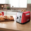 KitchenAid 2 Slice Toaster Toast with Manual Lift Lever in Empire Red (KMT2115ER)