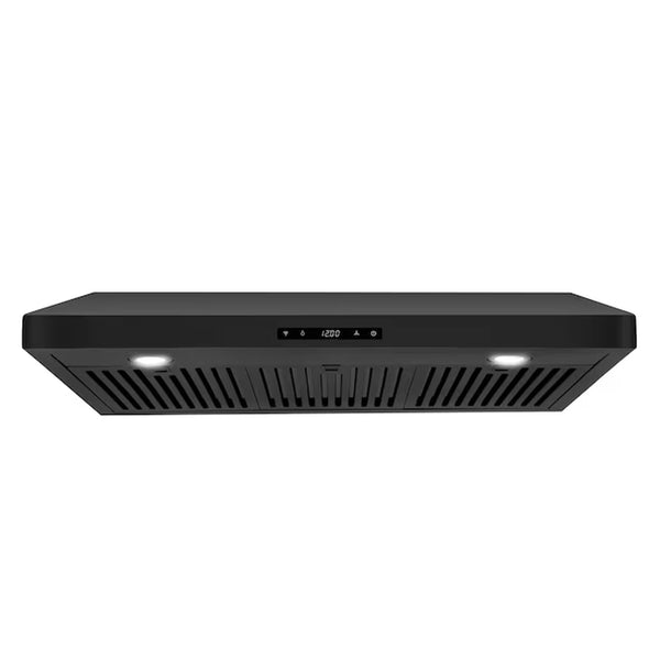 Cosmo 36-Inch 500 CFM Ducted Under Cabinet Range Hood in Black (COS-KS6U36-BK)