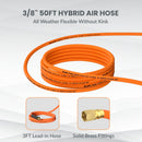 Giraffe Tools 3/8-Inch, 50 Ft. Retractable Air Hose Reel-PP Housing (AWA15US)