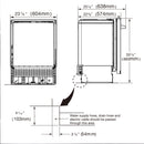 Kostch 24-Inch Top Control Built-In Dishwasher with Third Rack & 45 dBA in Black (KOS-24DWH03M-B)