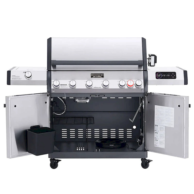 Monument Eminence Gas Grill in Stainless Steel with 6 Burners (E605)
