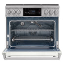 Kostch 36-Inch Tilt Panel Gas Range with 6 Sealed Burners & 6 Cu. Ft. Convection Oven in White (KOS-36RG07T-W)