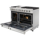 Kostch 48-Inch Gas Range with 6 Burners, Griddle Cooktop & 6.8 Cu. Ft. Convection Oven in Stainless Steel (KOS-48RG03M-S)