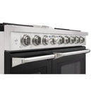 Kostch 48-Inch Gas Range with 6 Burners, Griddle Cooktop & 6.8 Cu. Ft. Convection Oven in Black (KOS-48RG03M-B)
