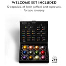 De'Longhi Nespresso Vertuo Next Premium Coffee and Espresso Maker Plus Aeroccino3 Milk Frother in Black and Gray (ENV120GYAE)