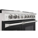 Kostch 48-Inch Propane Gas Range with 6 Burners, Griddle Cooktop & 6.8 Cu. Ft. Convection Oven in Black (KOS-48RG03MLP-B)