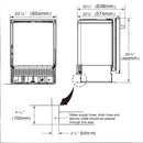 Kostch 24-Inch Top Control Built-In Dishwasher with Third Rack & 45 dBA in Red (KOS-24DWH03M-R)