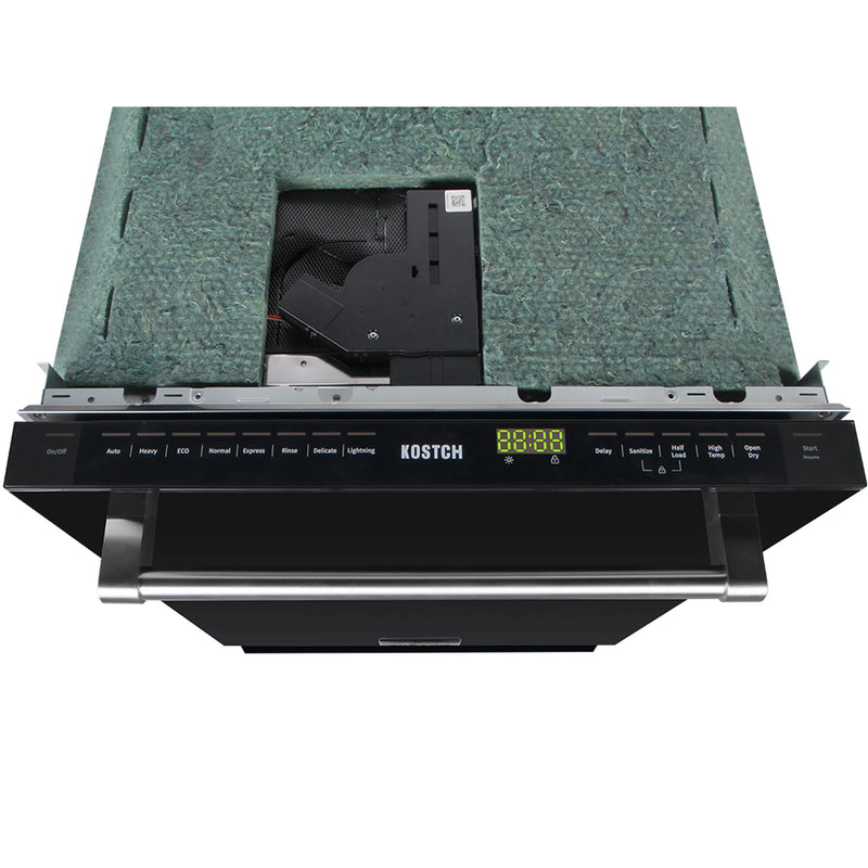 Kostch 24-Inch Top Control Built-in Dishwasher in Black (KOS-24DWH06H-B)