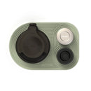 OutIn 9.8 x 6.7-Inch Foldable, Waterproof Silicone Coffee Mat For OutIn Products & Portable Coffee Makers in Green (OT-MAT-01)