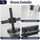Parrot Uncle Jasper Modern 4-Light Clear Glass Bathroom Lights Linear Vanity Light