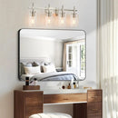 Parrot Uncle Jasper Modern 4-Light Clear Glass Bathroom Lights Linear Vanity Light