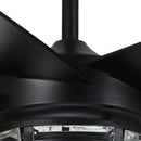 Parrot Uncle 70-Inch Modern DC Motor Downrod Mount Reversible Ceiling Fan with Lighting and Remote Control (F8246BK110V)