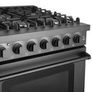 Cosmo 36-Inch Gas Range in Matte Black (COS-EPGR366-BK)