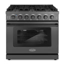 Cosmo 36-Inch Gas Range in Matte Black (COS-EPGR366-BK)