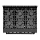 Cosmo 36-Inch Gas Range in Matte Black (COS-EPGR366-BK)
